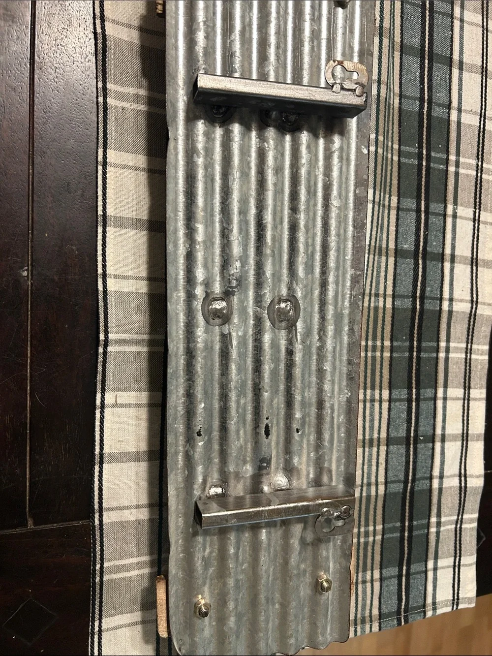Rustic Metal and Rope Wall Hook - Brown